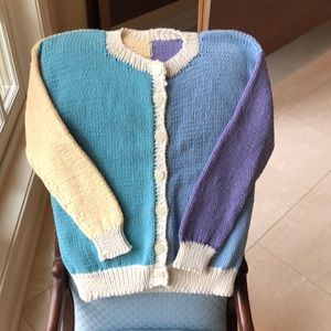 Multi Colored Cotton Yarn Sweater